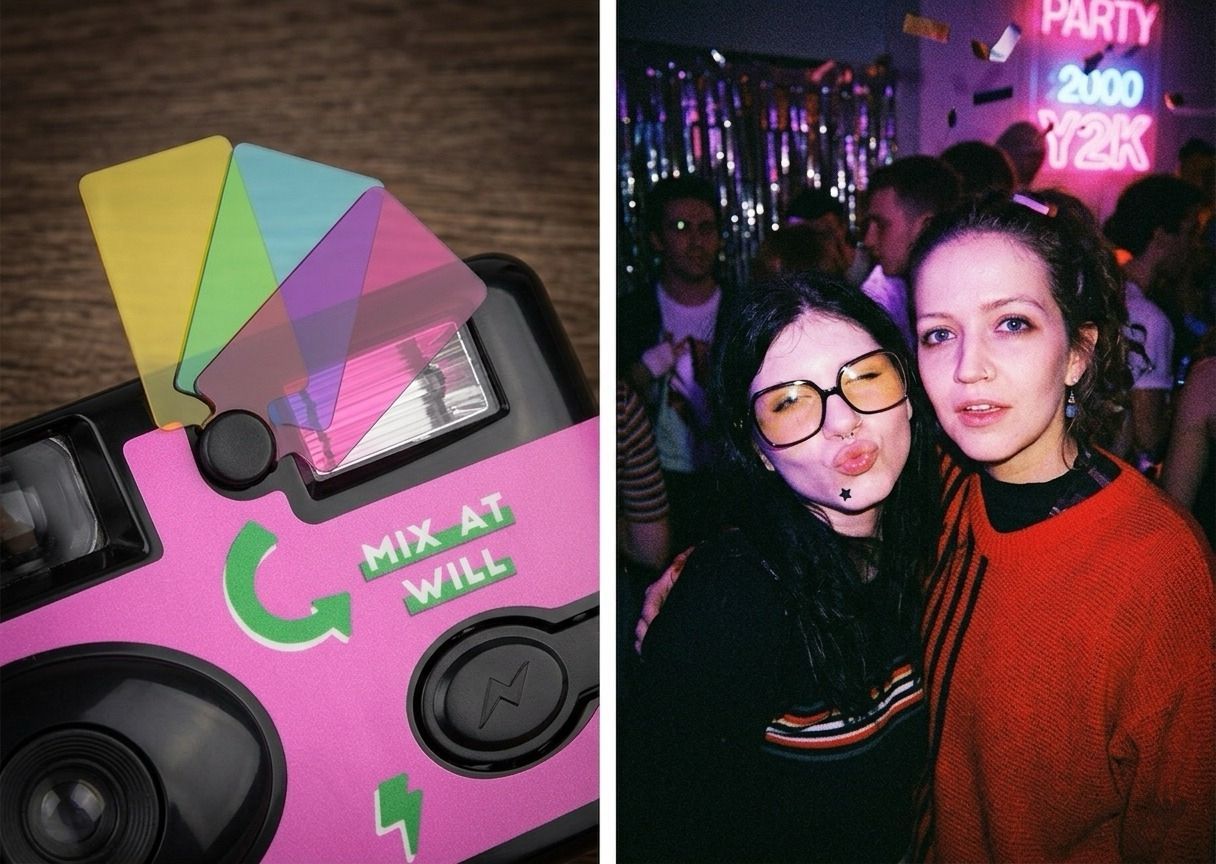 Lomography Simple Use 相機與彩色閃光濾片效果