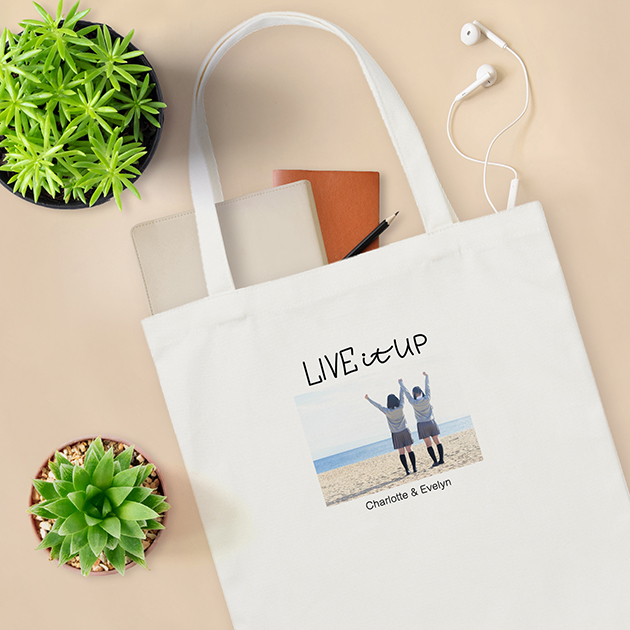 Personalized Image Canvas Tote Bag (Design Your Own)