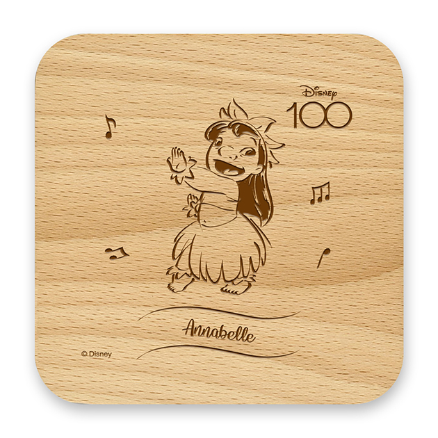 Disney 100 Celebration Wooden Coaster Lilo FOTOMAX