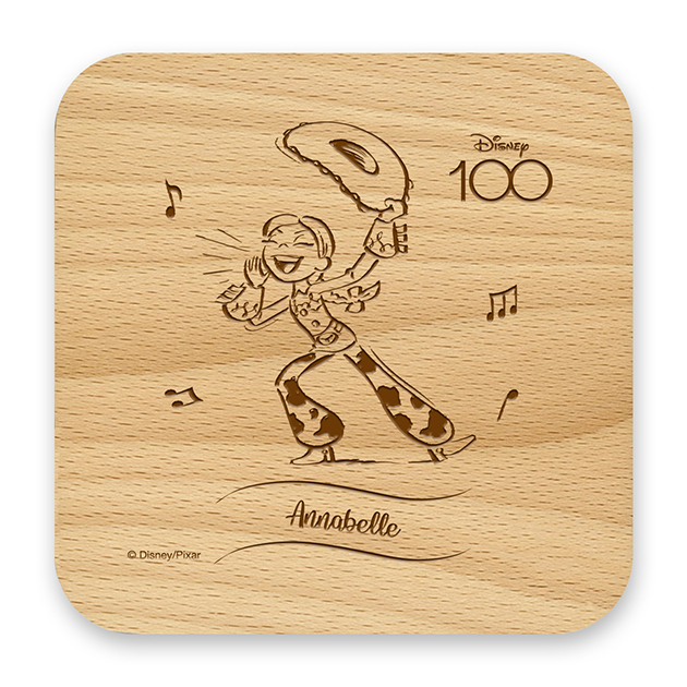 Disney 100 Celebration Wooden Coaster Jessie FOTOMAX