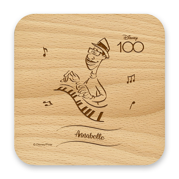 Disney 100 Celebration Wooden Coaster Joe Gardner FOTOMAX